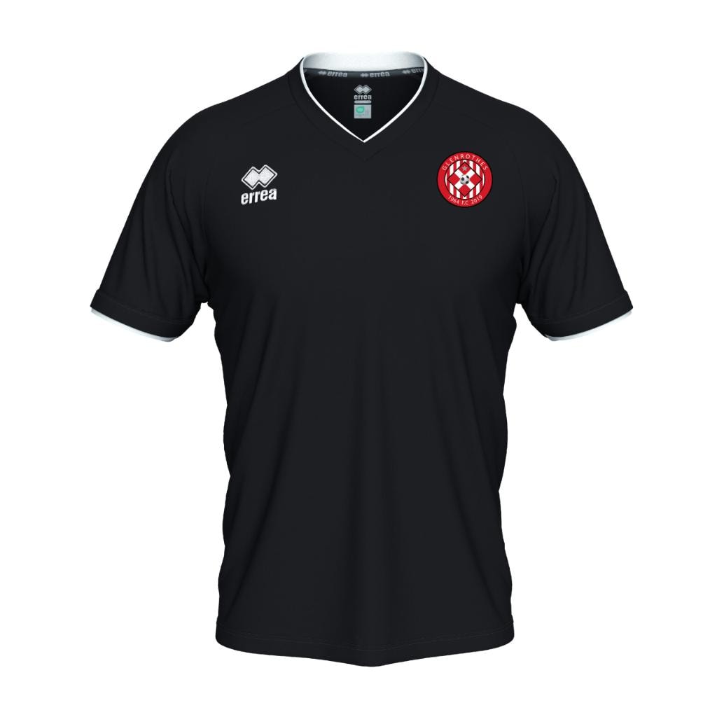 Glenrothes FC away strip — black Errea jersey